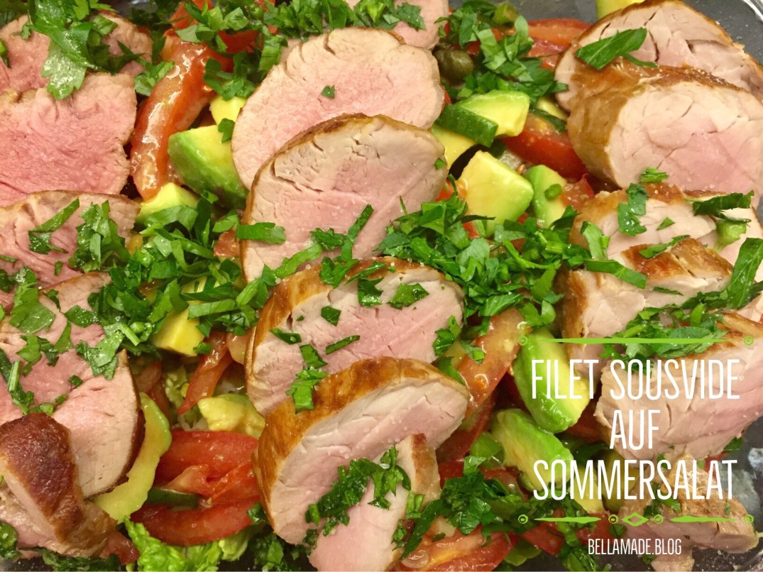 Filet SousVide auf Sommersalat